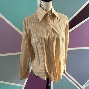 Striped Button-Up Shirt